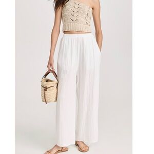 9SEED Pines Gauze High Waist Wide Leg Pant Size Small Designer Luxury NWOT